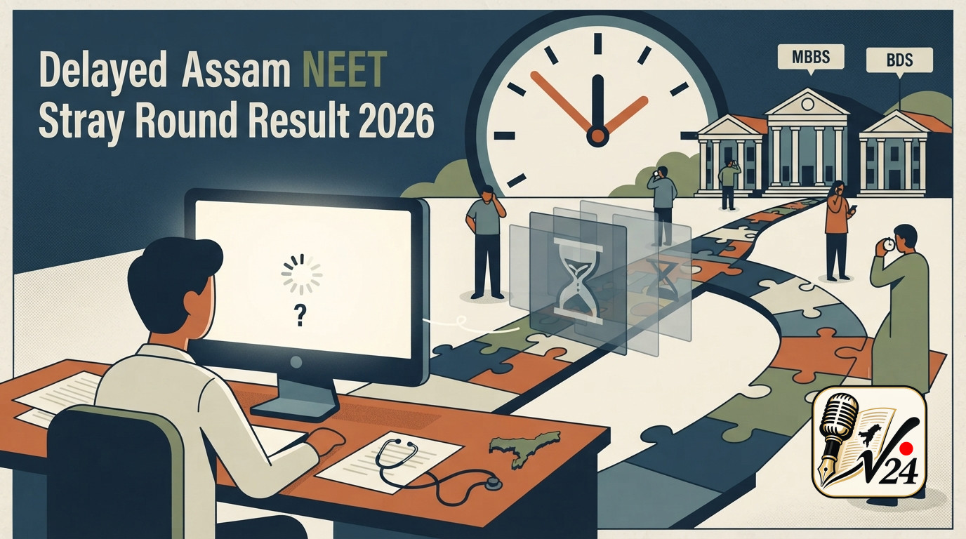 Generic graphic representing Assam NEET stray vacancy seat allotment and medical college admission updates