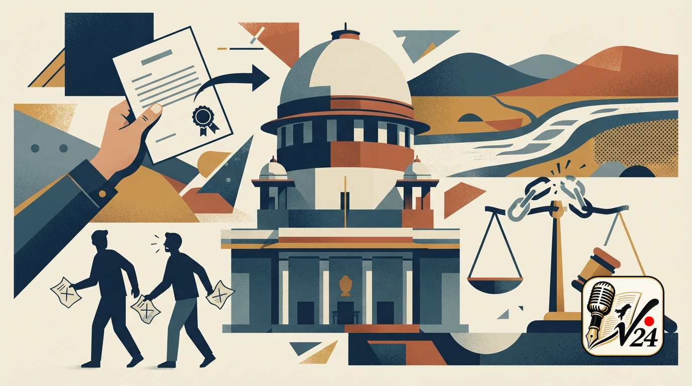 A generic illustrative image representing legal proceedings at the Supreme Court of India