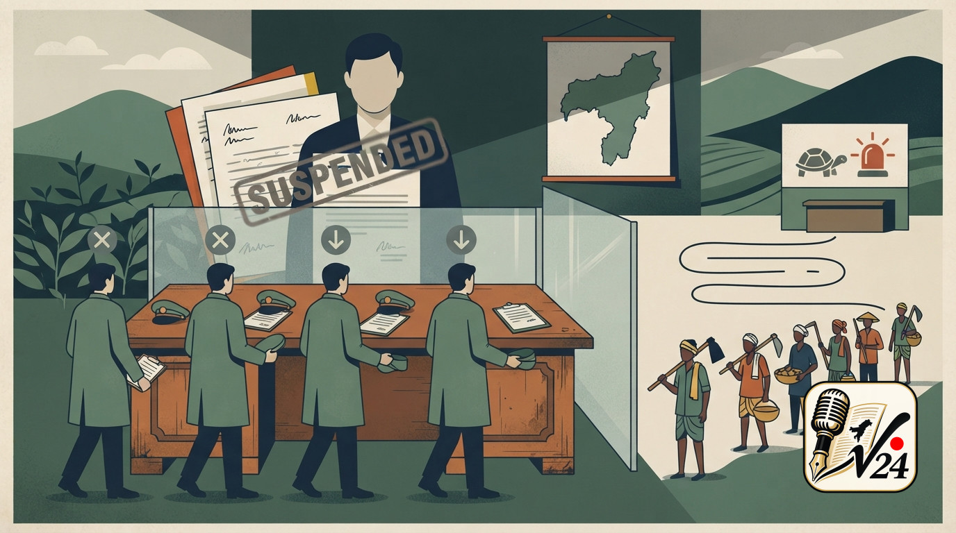 Generic illustration representing government administrative action and agricultural services in Assam